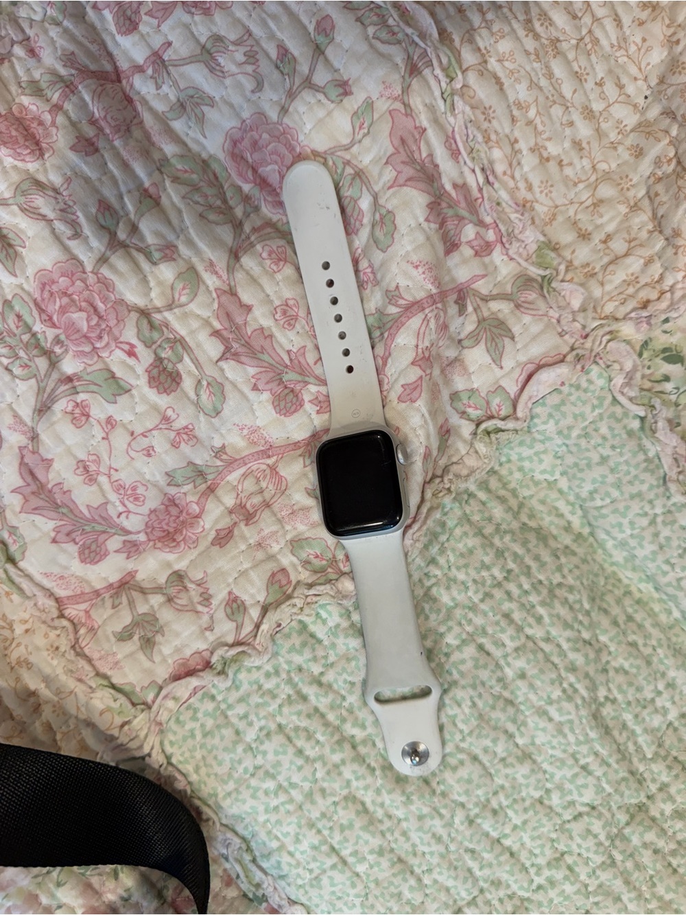 White Smartwatch with Silicone Band - Unbranded